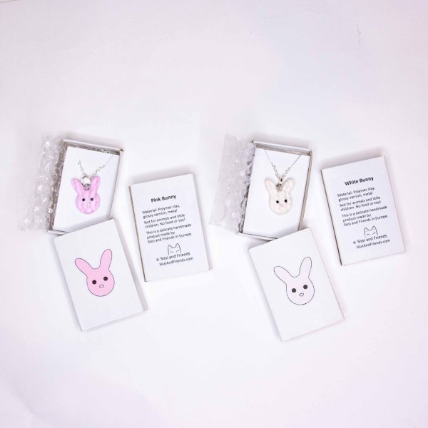 Bunny necklace paper box