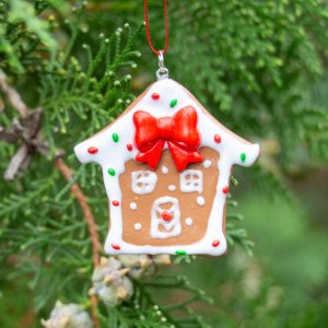 Christmas ornament gingerbread house